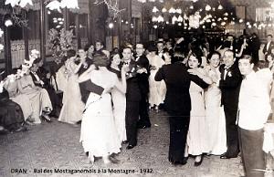 ORAN - BAL DES MOSTAGANEMOIS A LA MONTAGNE - JANVIER 1932